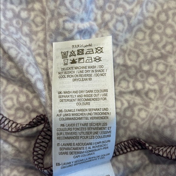 Boden Smock Detail Jersey Maxi Dress Berry Floret Tile - Picture 13 of 13